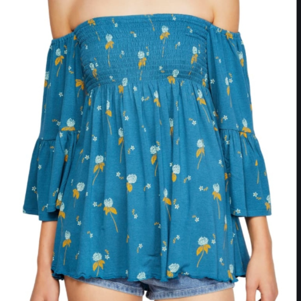 Free People Lana Off the Shoulder Tunic Medium